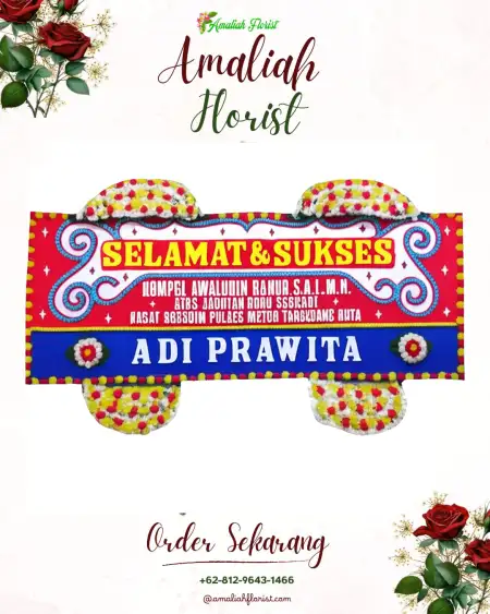 Papan Bunga Ucapan Selamat japara